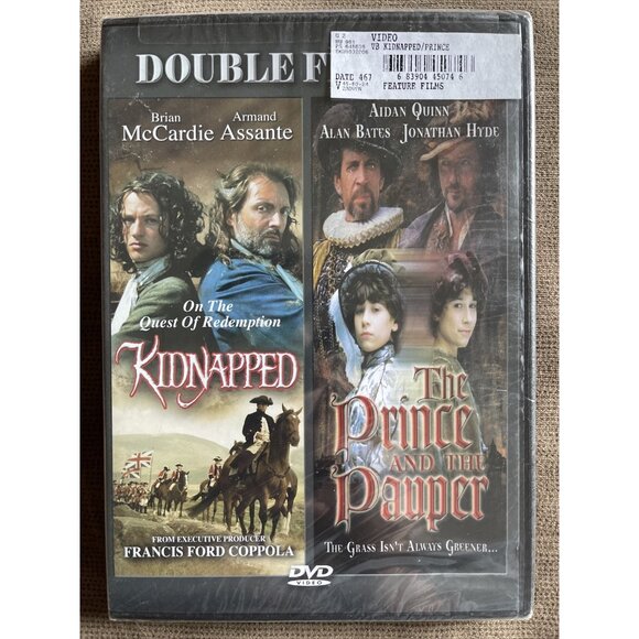 Kidnapped & The Prince And The Pauper Double Feature Movie Films DVD 2006 Family - Picture 1 of 3